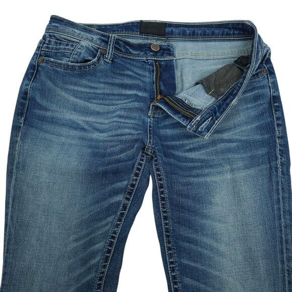 Buckle Black Jeans Bootcut  Womens Size 28 x 32 Mid Rise Med Wash Blue Denim - Picture 9 of 13